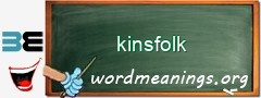 WordMeaning blackboard for kinsfolk